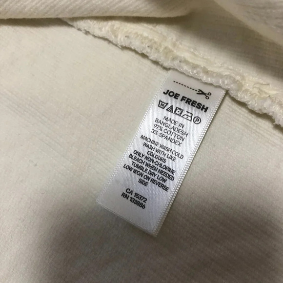 3/$25 ❥ NWOT Joe Fresh Cream White Cream Corduroy Shirt Jacket Shacket Plus 1X - Picture 6 of 8